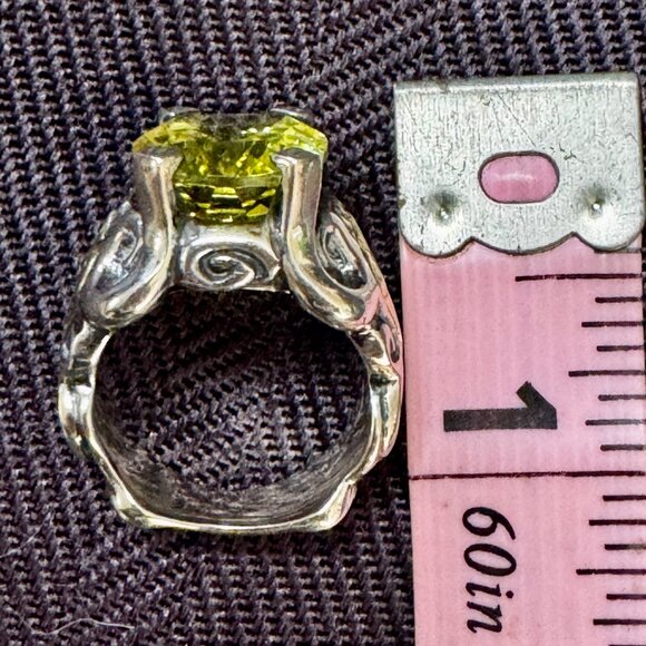 Stunning Ann King Lemon Quartz Sterling 18k G Womens ring size 6 never worn! - Picture 8 of 10